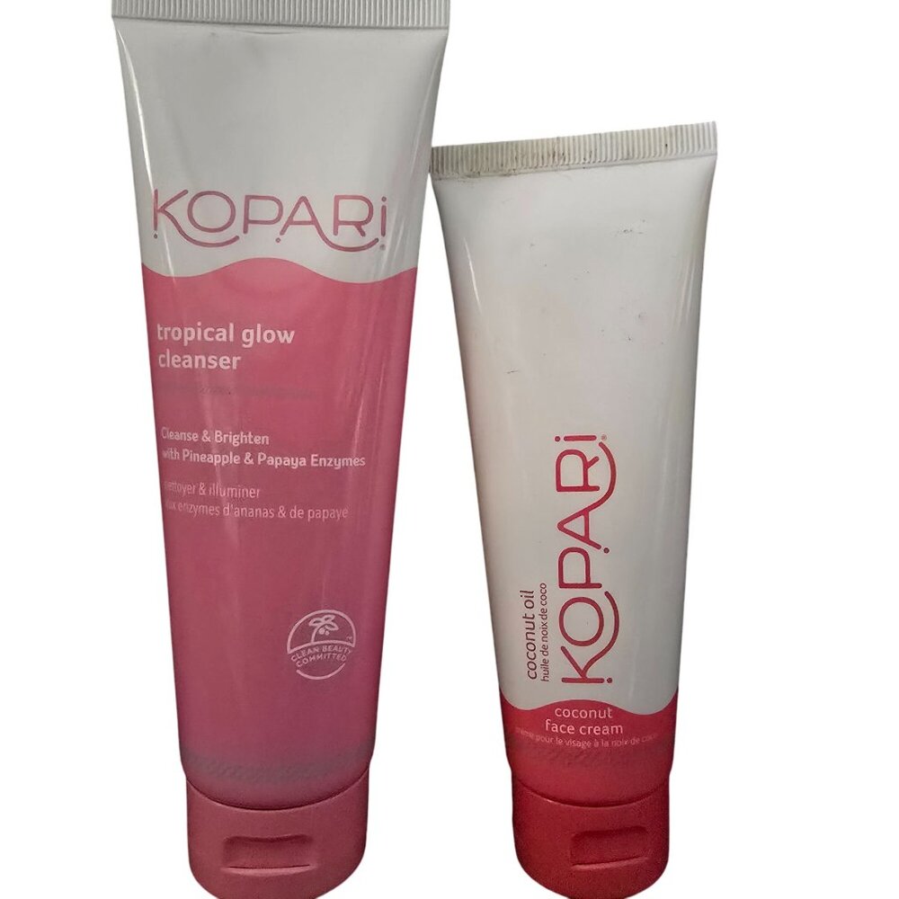 Kopari Tropical Glow Cleanser & Coconut Face Cream Set